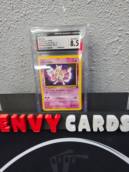 Mewtwo Promo 3 Mewtwo Strikes Back CGC 8.5