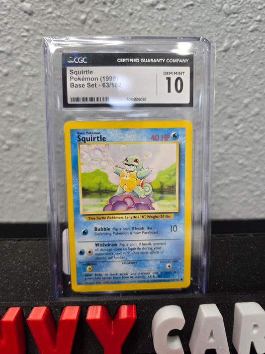 Squirtle Base Set Unlimted CGC 10