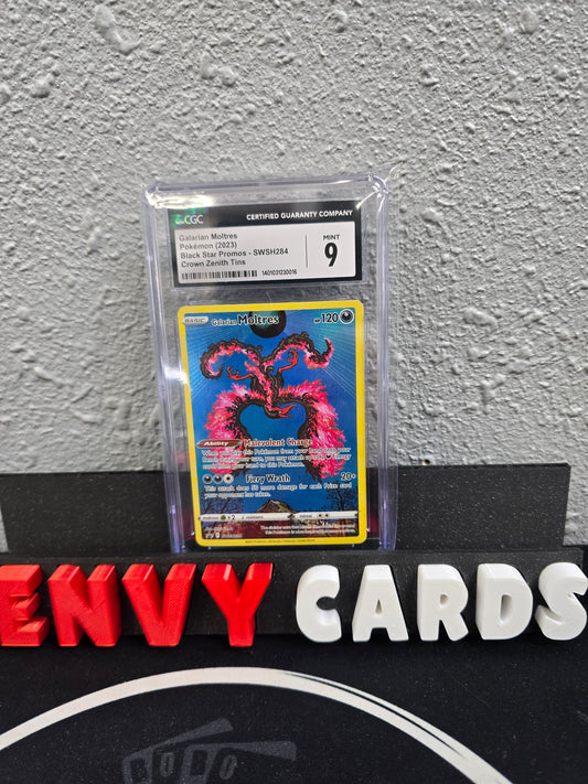 Galarian Molres Black Star Promo SWSH 284 CGC 9