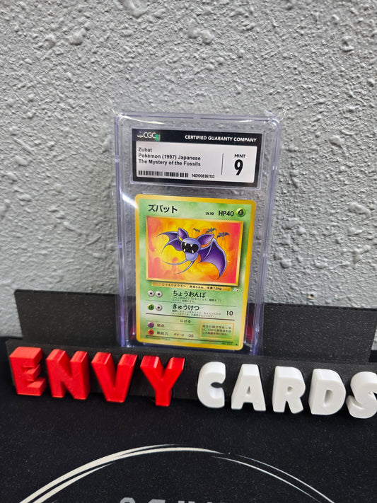 Zubat Non-Holo The Mystery of the Fossils No. 041 Japanese CGC 9