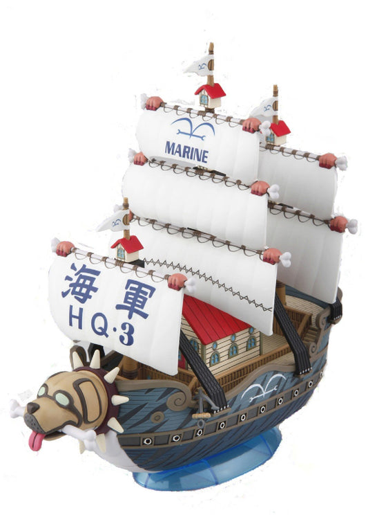 BANDAI HOBBY: ONE PIECE GRAND SHIP 
COLLECTION MODEL KIT - #008 GARP'S MARINE 
SHIP