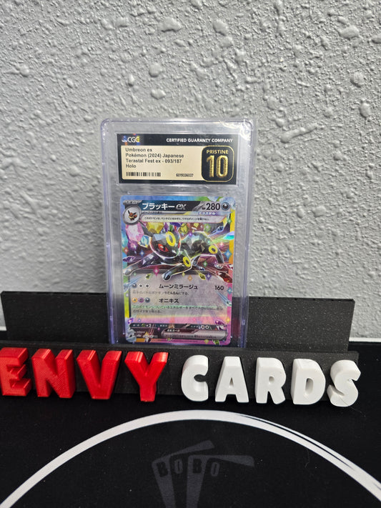 Umbreon EX Terastal Festival Japanese 093/187 CGC Pristine 10