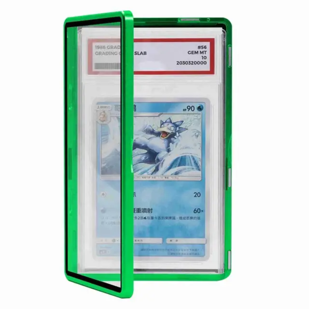 Glass Case Magnetic Graded Card Display Protector Metal Frame for PSA/BGS Slabs