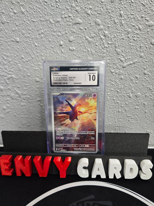 Latios IR Surging Sparks 203/191 CGC 10