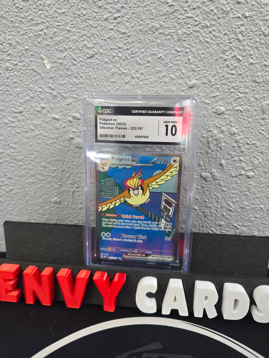 Pidgeot EX SIR Obsidian Flames 225/197 CGC 10