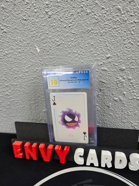 Gastly Blue 3D Deck J Playing Card CGC Pristine 10