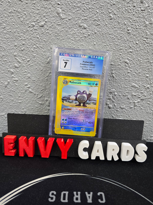 Poliwrath Reverse Holo Expedition 24/165 CGC 7