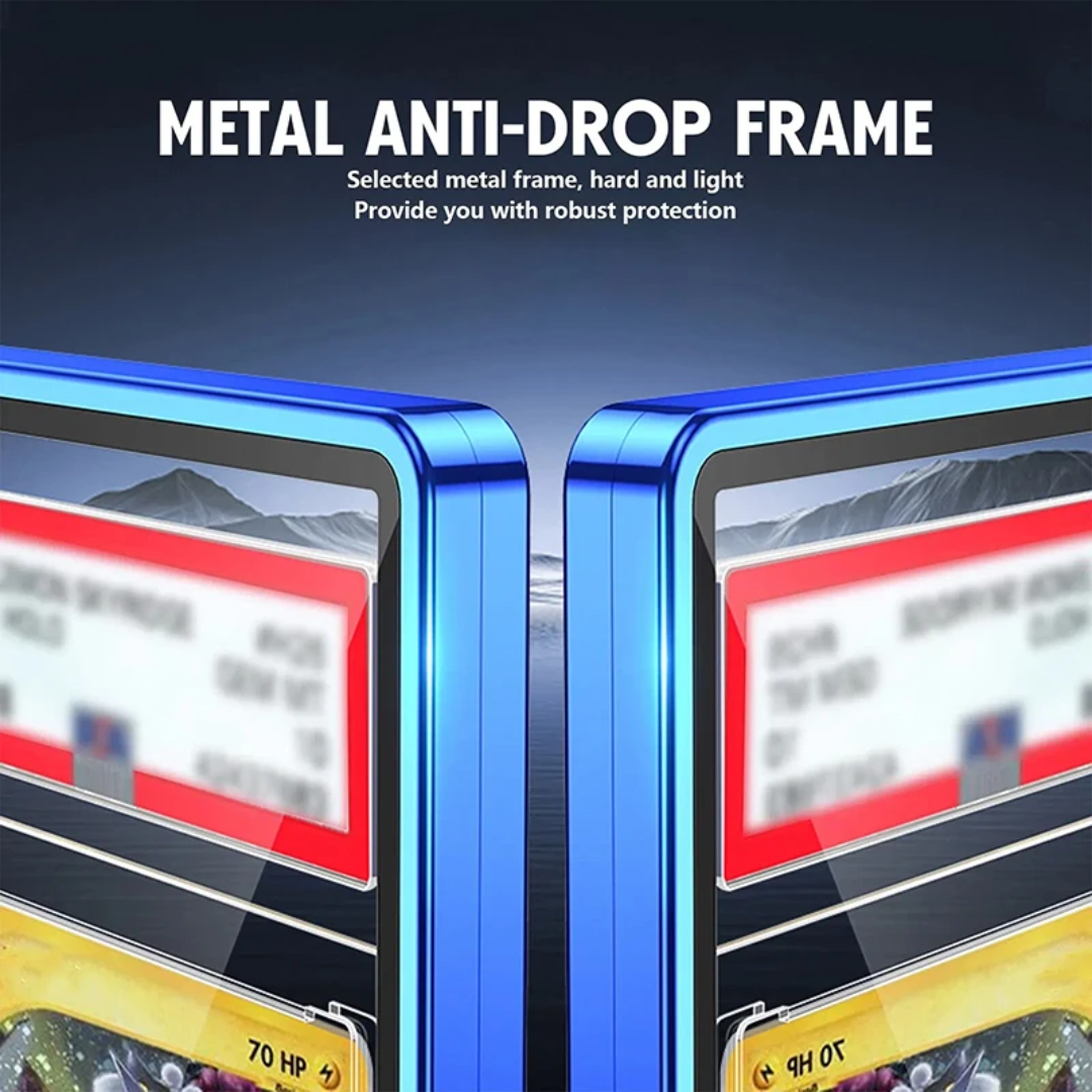 Glass Case Magnetic Graded Card Display Protector Metal Frame for PSA/BGS Slabs