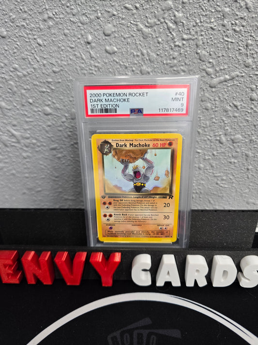 Dark Machamp 1st Edition Team Rocket PSA 9