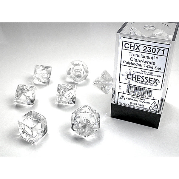 Chessex 7-Die Set Translucent
