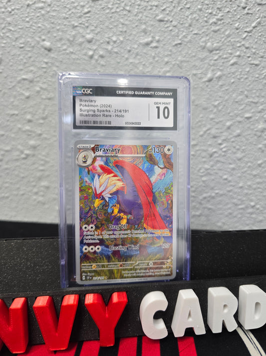 Braviary IR Surging Sparks 214/191 CGC 10