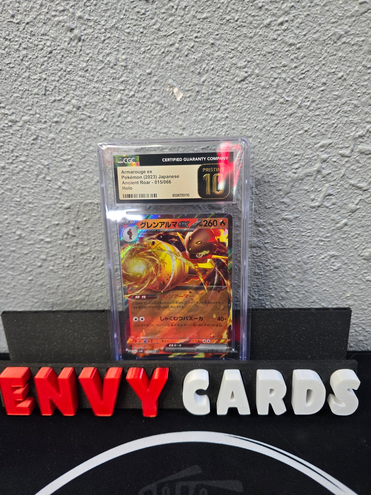 Armarouge EX 015/066 Ancient Roar Japanese CGC Pristine 10