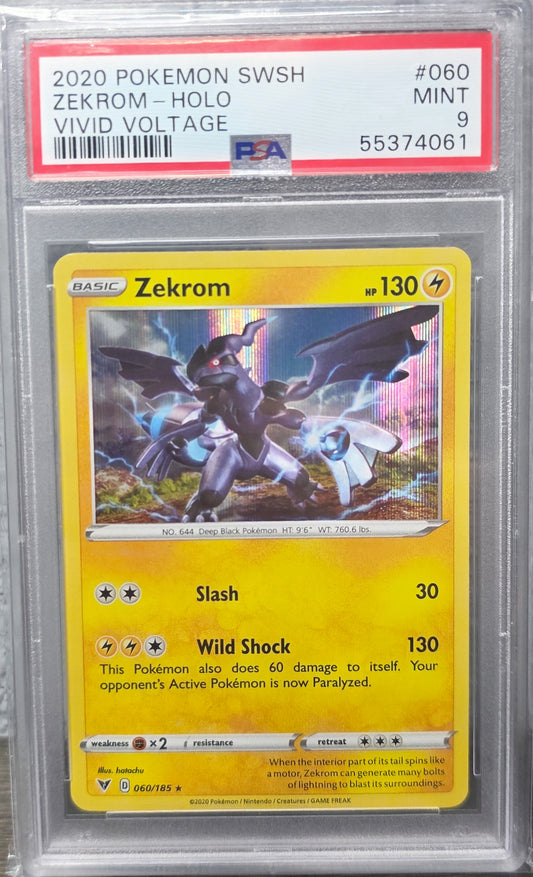 Zekrom Holo Vivid Voltage 060/185 PSA 9