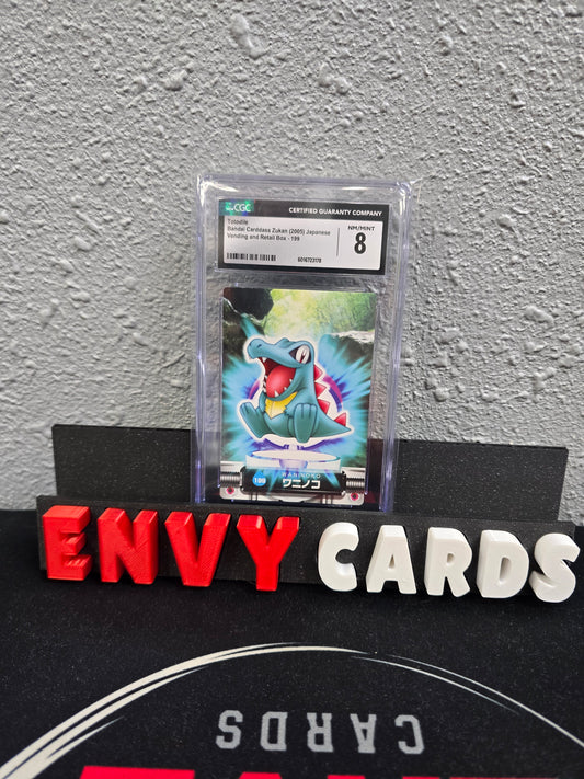 Totodile Bandai Cardass Zukan 199 Japanese CGC 8