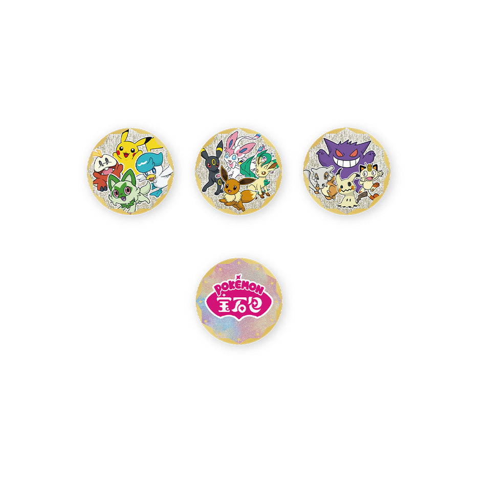 [Simplified Chinese] Pokemon Gem Pack Badge Set