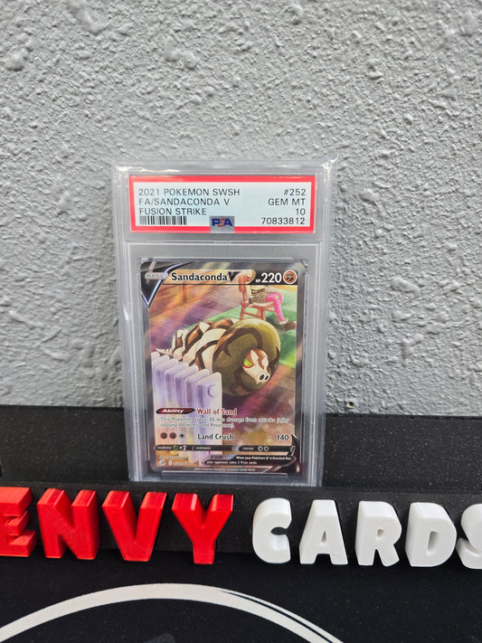 Sandaconda V Alt Art Fusion Strike 252/264 PSA 10