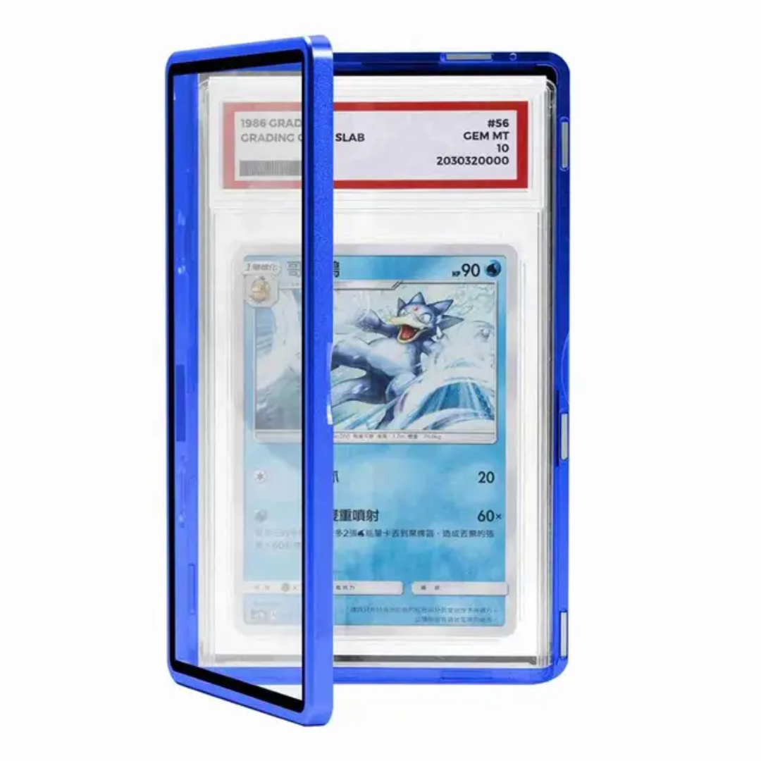 Glass Case Magnetic Graded Card Display Protector Metal Frame for PSA/BGS Slabs