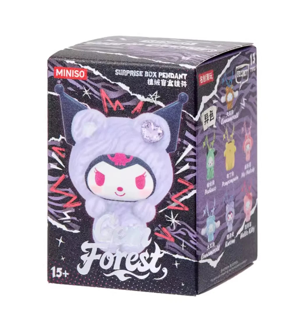 Hello Kitty and Friends Gem Forest Collection Flocked Pendant Surprise Box