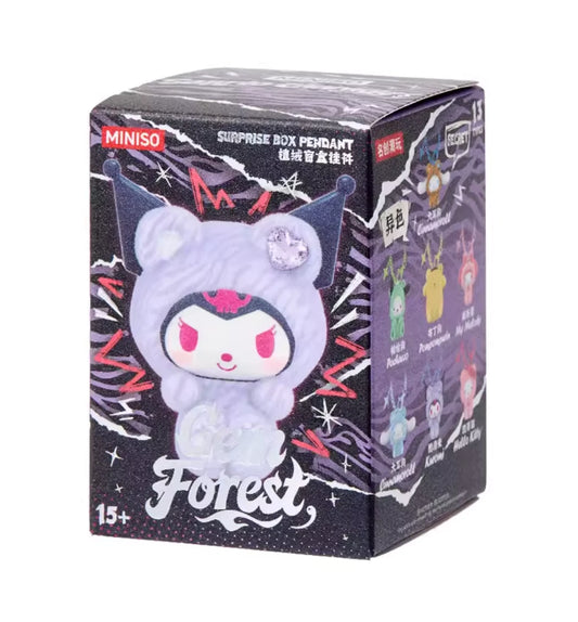 Hello Kitty and Friends Gem Forest Collection Flocked Pendant Surprise Box
