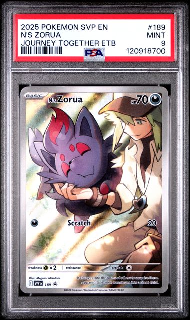 N's Zorua S&V Promo 189 PSA 9